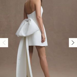 Sachin & Babi Grace Strapless Back-Bow Mini Dress